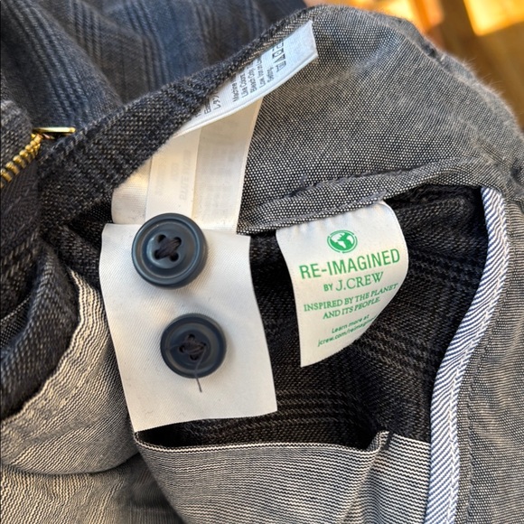 Men's Gray J. Crew 484 Slim Plaid  Dress Pants - 32 x 32 - Picture 8 of 9